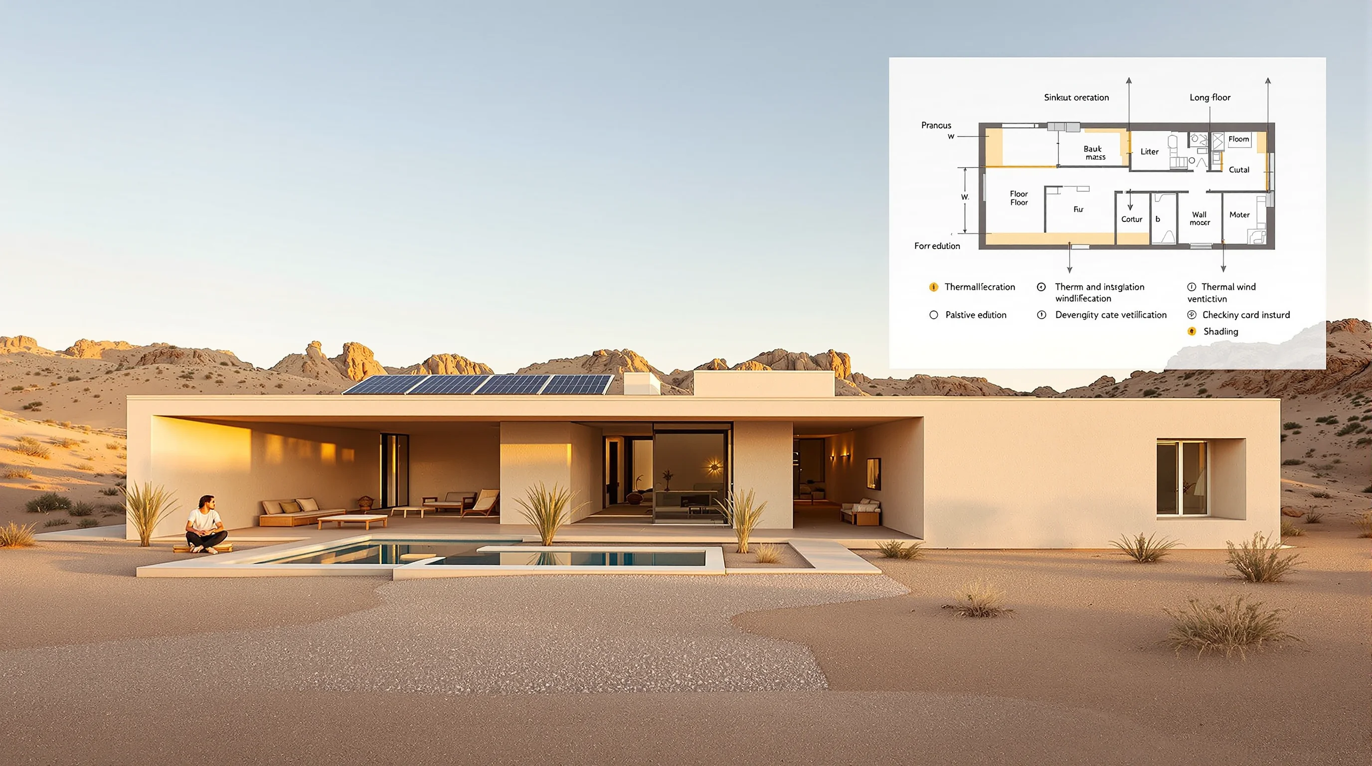 Casa en desierto: las 10 casas con fotos, planos y soluciones pasivas