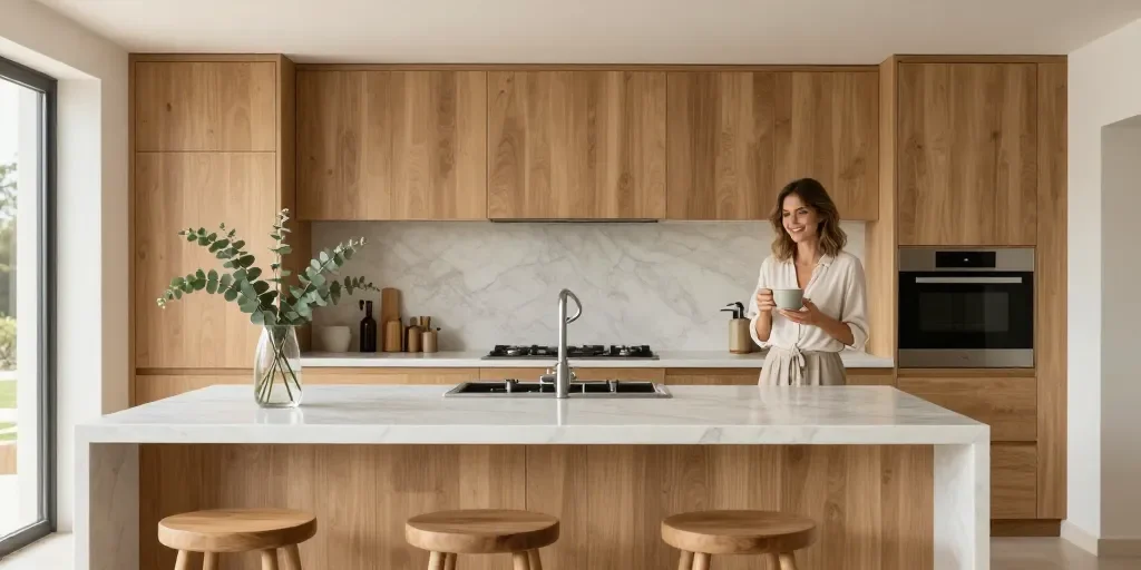 Cocinas El Mueble 202Las Tendencias En Colores Y Materiales Naturales