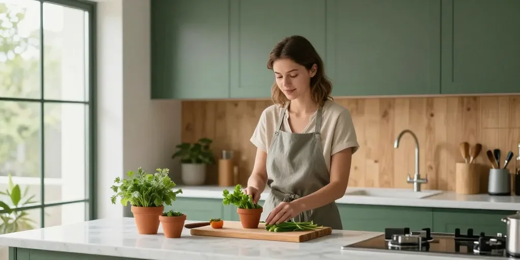 Cocinas Verde Y Madera: Las Mejores Combinaciones Para Un Estilo Natural