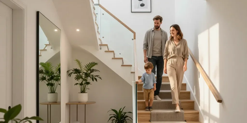 ¿Cómo Decorar Las Escaleras Interiores Para Ganar Luz Y Estilo?
