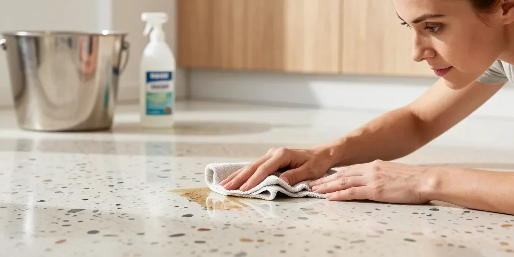 Cómo Limpiar Terrazo: El Método Sencillo Para Quitar Manchas Y Abrillantar
