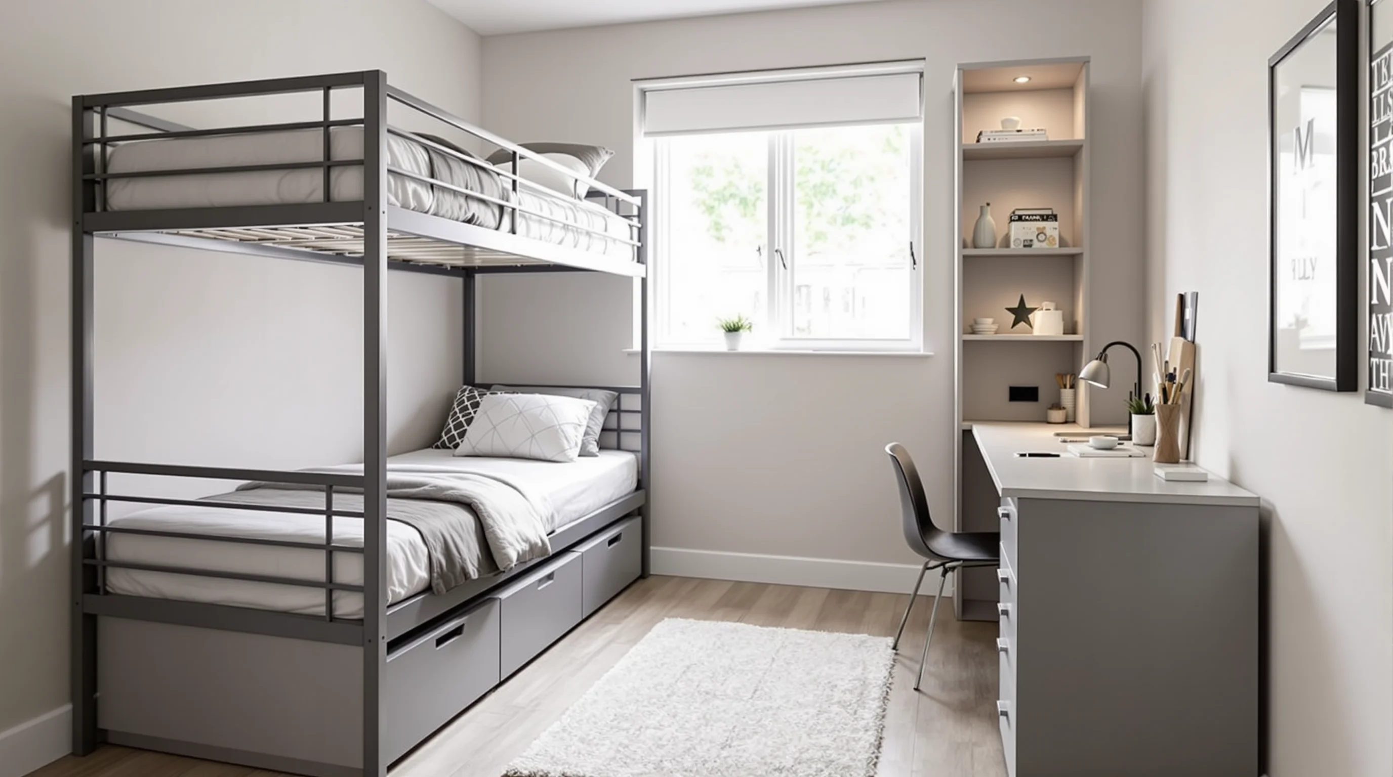 Cómo poner dos camas en una habitación pequeña: las soluciones para maximizar el espacio