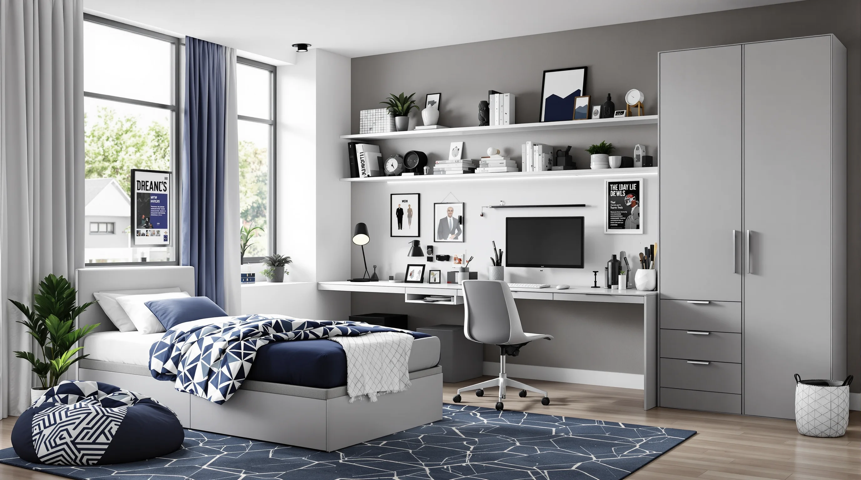 Habitaciones adolescentes chicos: 10 ideas prácticas para un espacio moderno