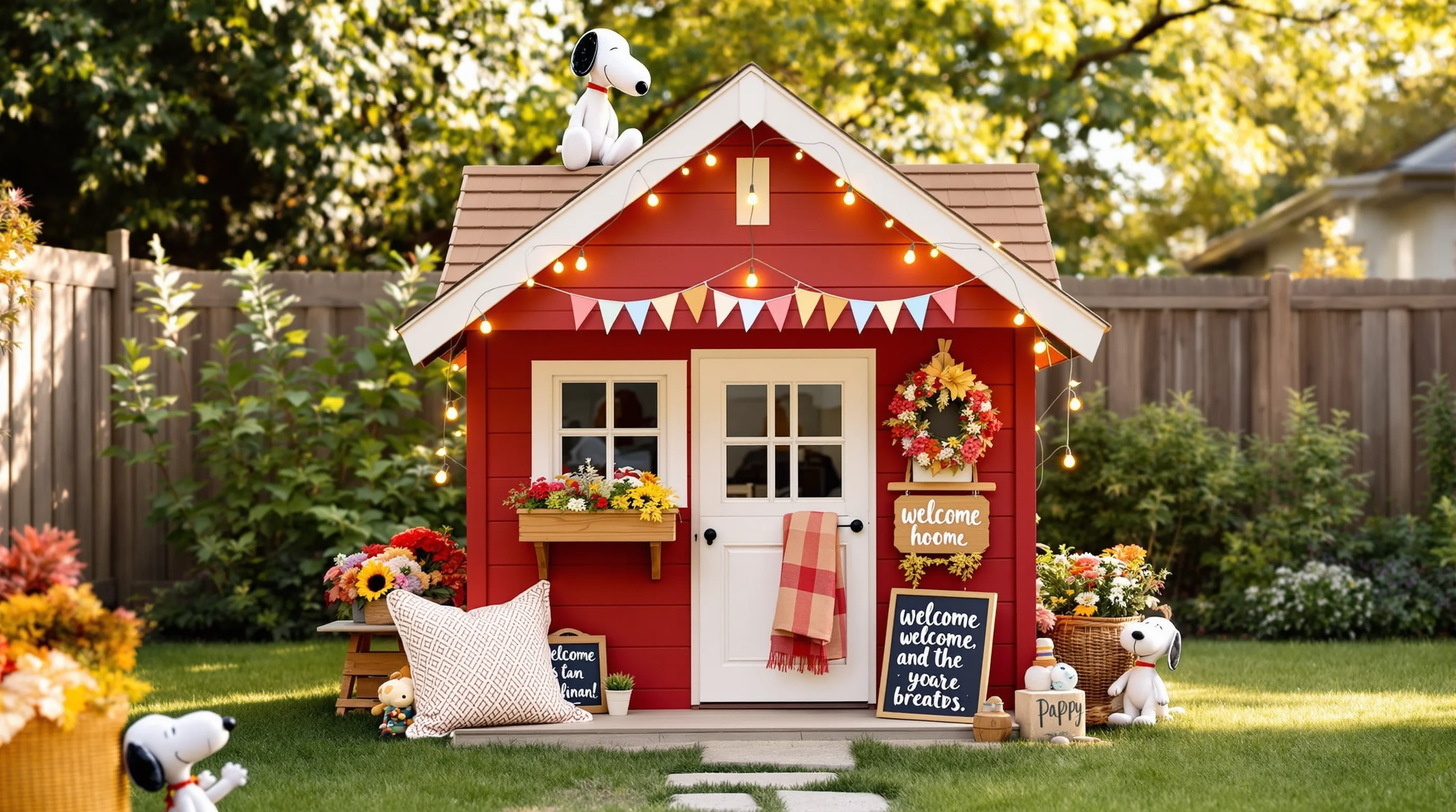 Snoopy en su casa: las 9 ideas para decorar la casita temática